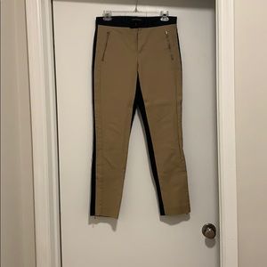 Khaki/Black Skinny Dress Pants